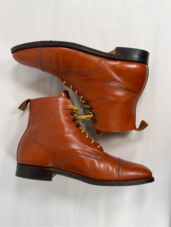 Vintage Grenson Men’s Cap Toe Leather Boots Size 9.5 B (UK 8.5E) Made In England main image 15